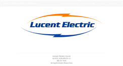 Desktop Screenshot of lucentelectric.net