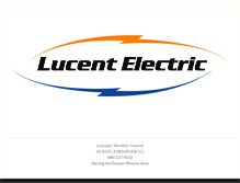 Tablet Screenshot of lucentelectric.net